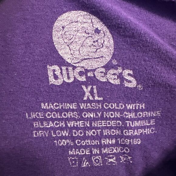 Buc-ee's T-Shirt Did Somebody Say 2023 Size XL Purple Graphic S/S Tropical Tee - Picture 5 of 7